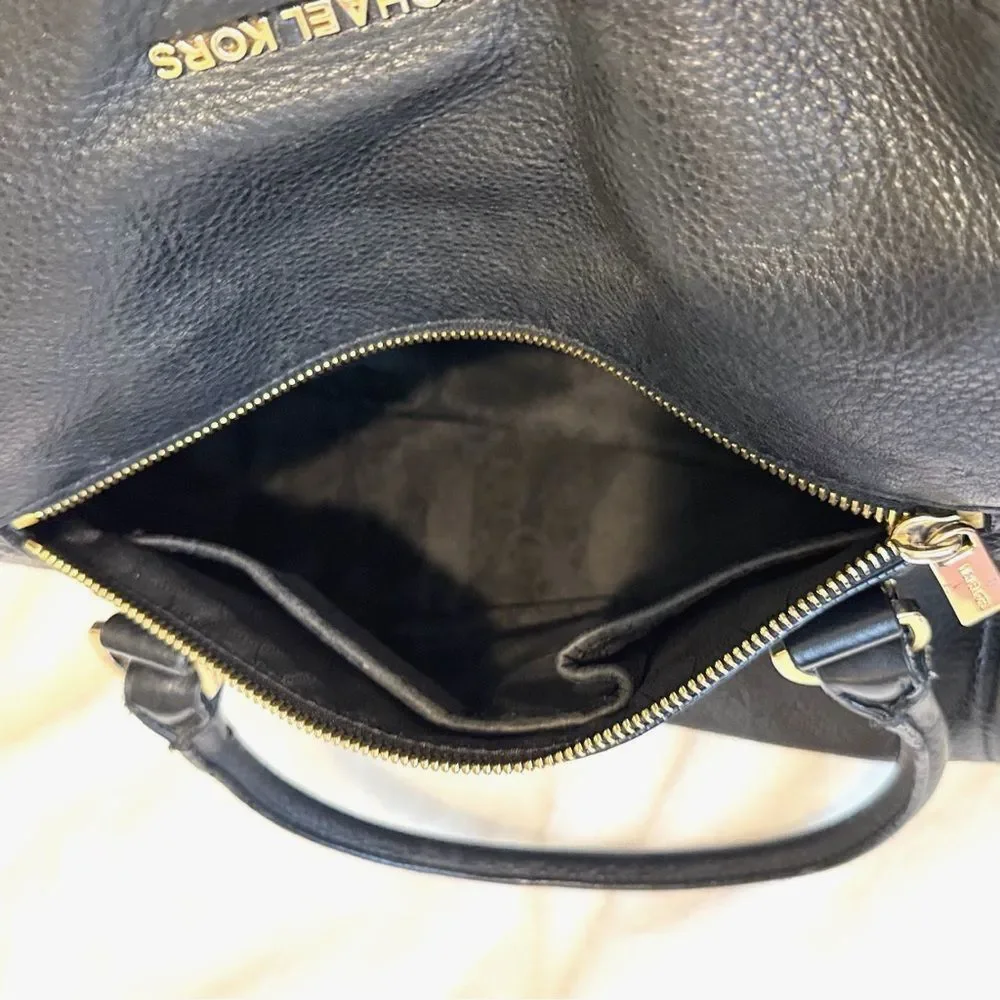 Michael Kors Weston Pebble Leather Foldover Satchel